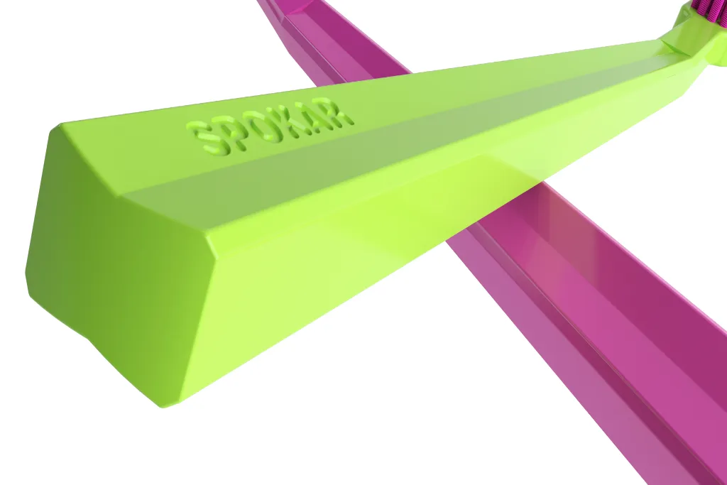 ergonomický osmihranný průřez rukojeti kartáčku spokar x pro správný úhel čištění